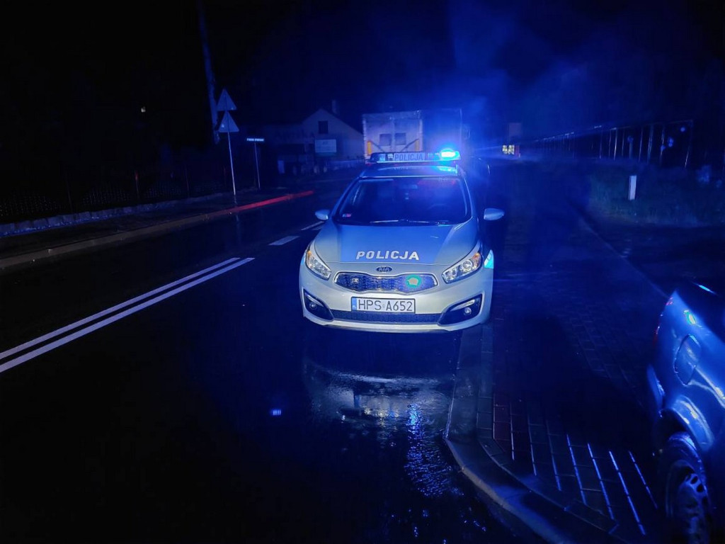 Nocna burza w powiecie sandomierskim