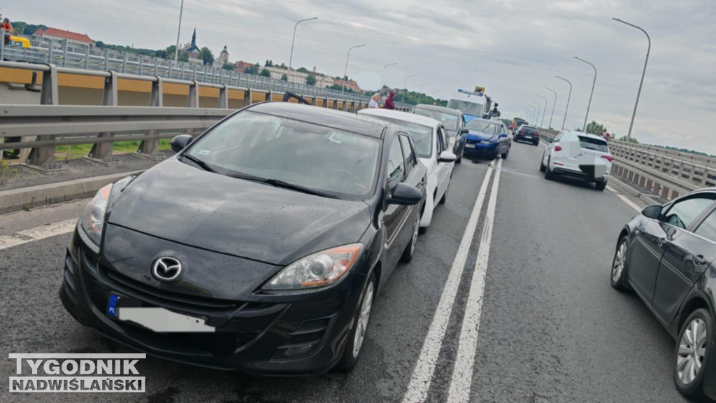 Wypadek na moście w Sandomierzu