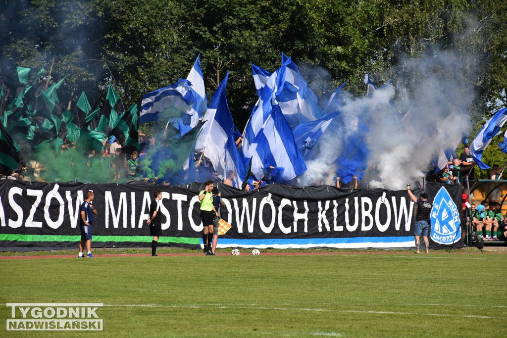Zdjęcia z trybun meczu Pogoni Staszów z Ruchem Chorzów