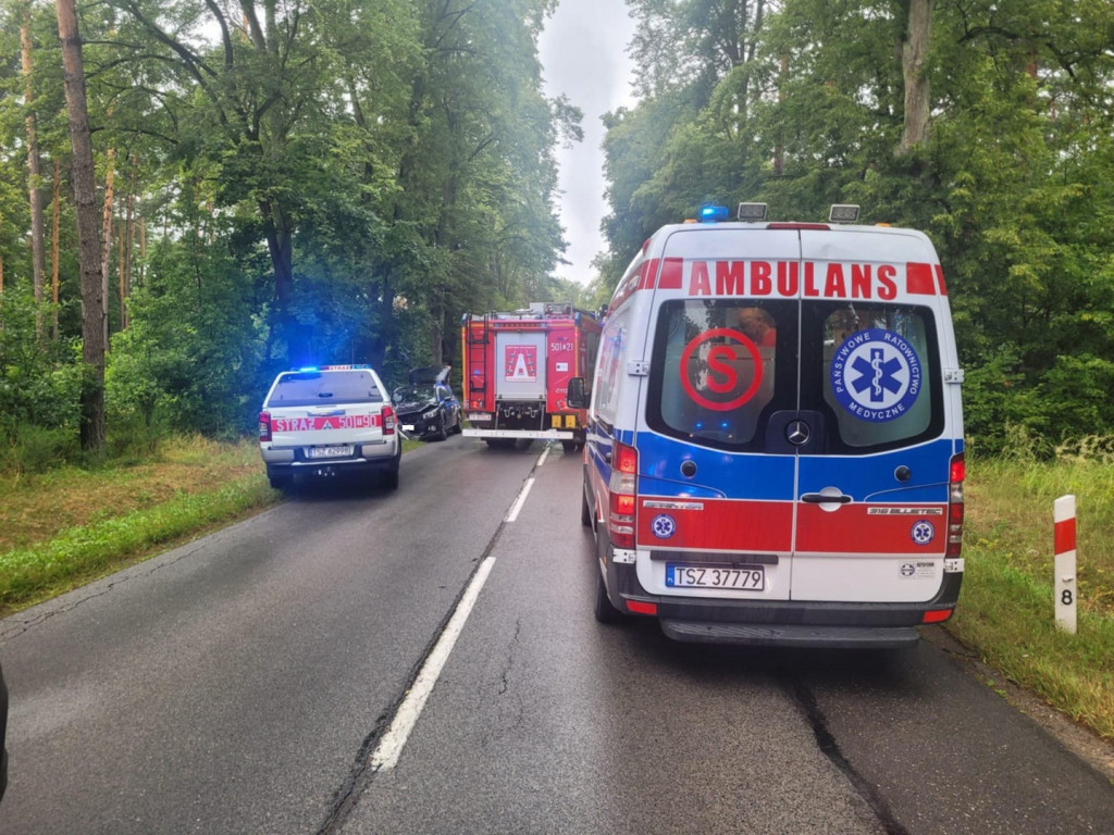 Zderzenie dwóch aut w Czernicy pod Staszowem