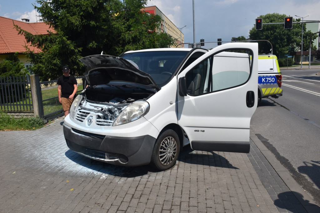Pożar auta w Tarnobrzegu