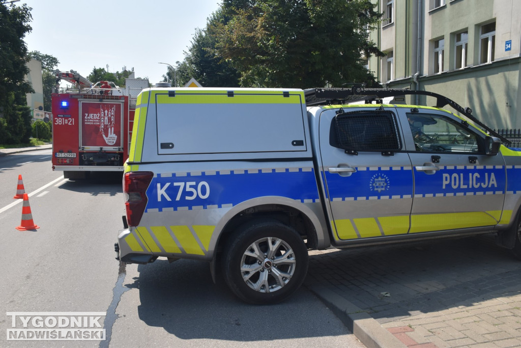 Pożar auta w Tarnobrzegu
