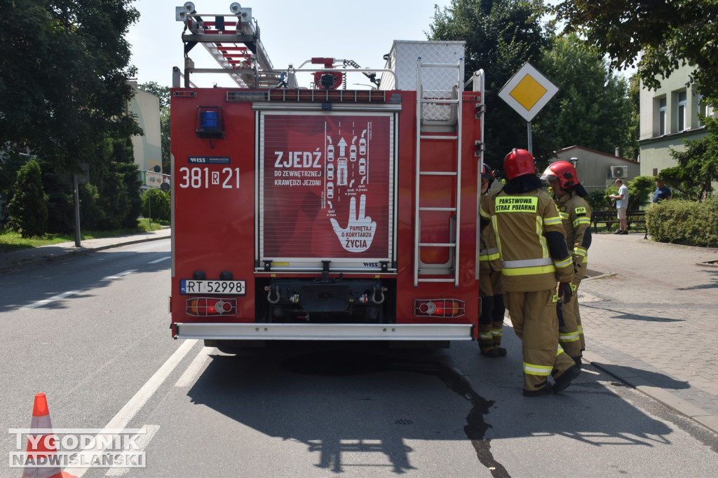 Pożar auta w Tarnobrzegu
