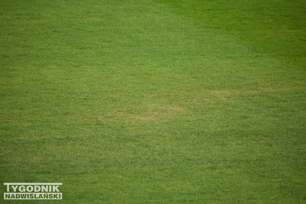 Żółte plamy na stadionie Siarki