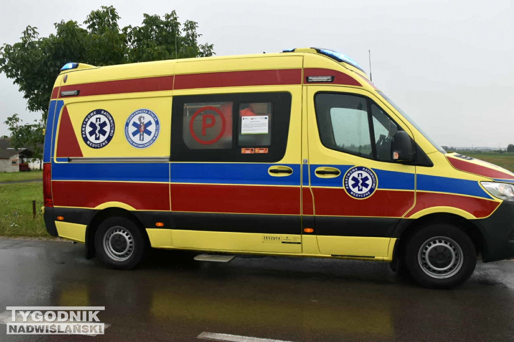Wypadek na ulicy J. Bema w Tarnobrzegu