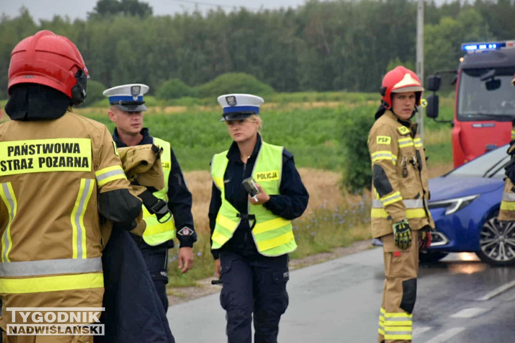 Wypadek na ulicy J. Bema w Tarnobrzegu