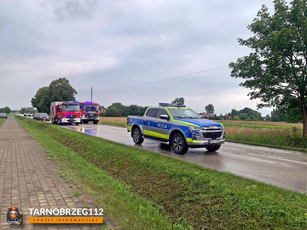 Wypadek w Grębowie (19.07.25 r.)