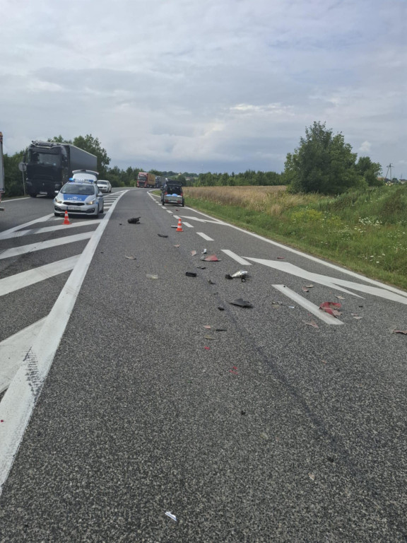 Wypadek w Klimontowie (25.07.25 r.)