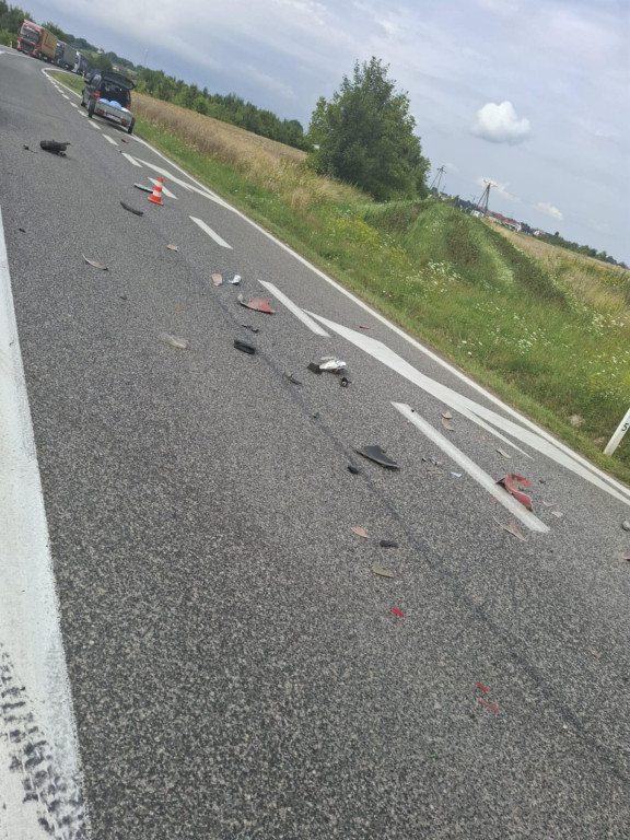 Wypadek w Klimontowie (25.07.25 r.)