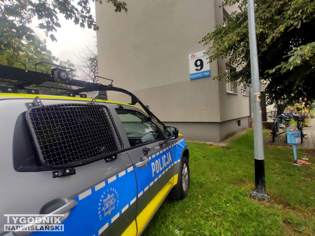 Gaz w piwnicy bloku w Tarnobrzegu
