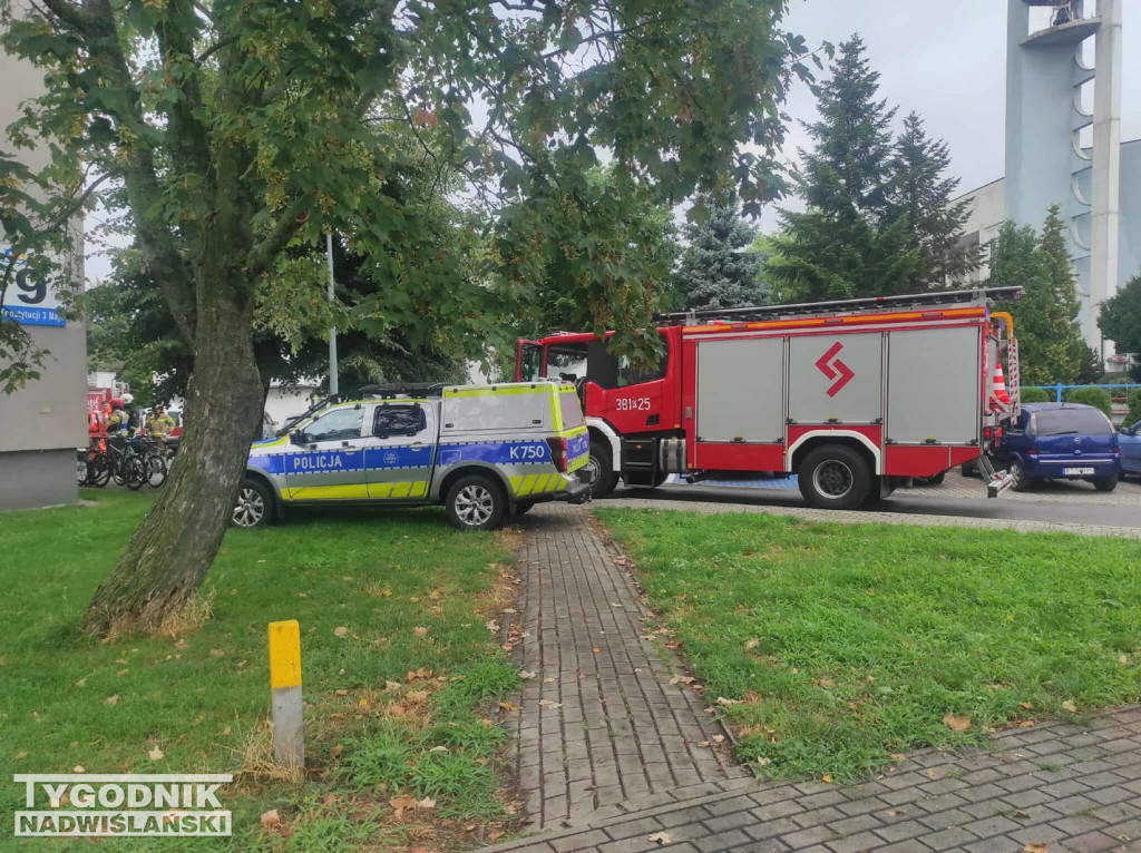 Gaz w piwnicy bloku w Tarnobrzegu