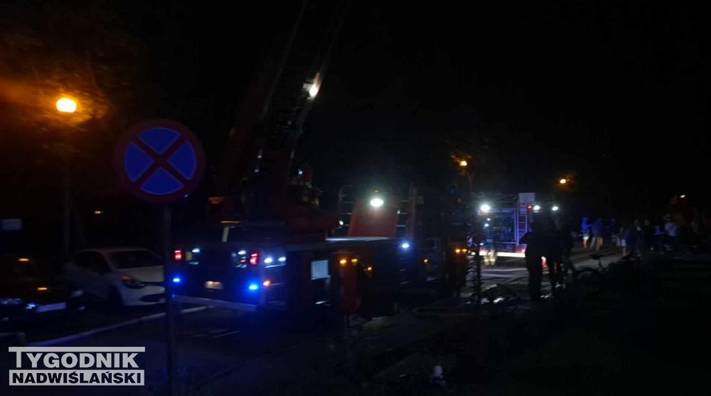 Pożar w bloku przy ul. Kossaka w Tarnobrzegu