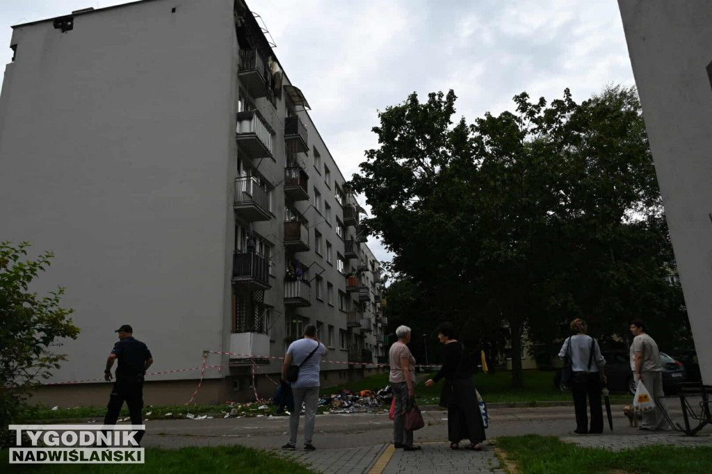 Pożar w bloku przy ul. Kossaka w Tarnobrzegu