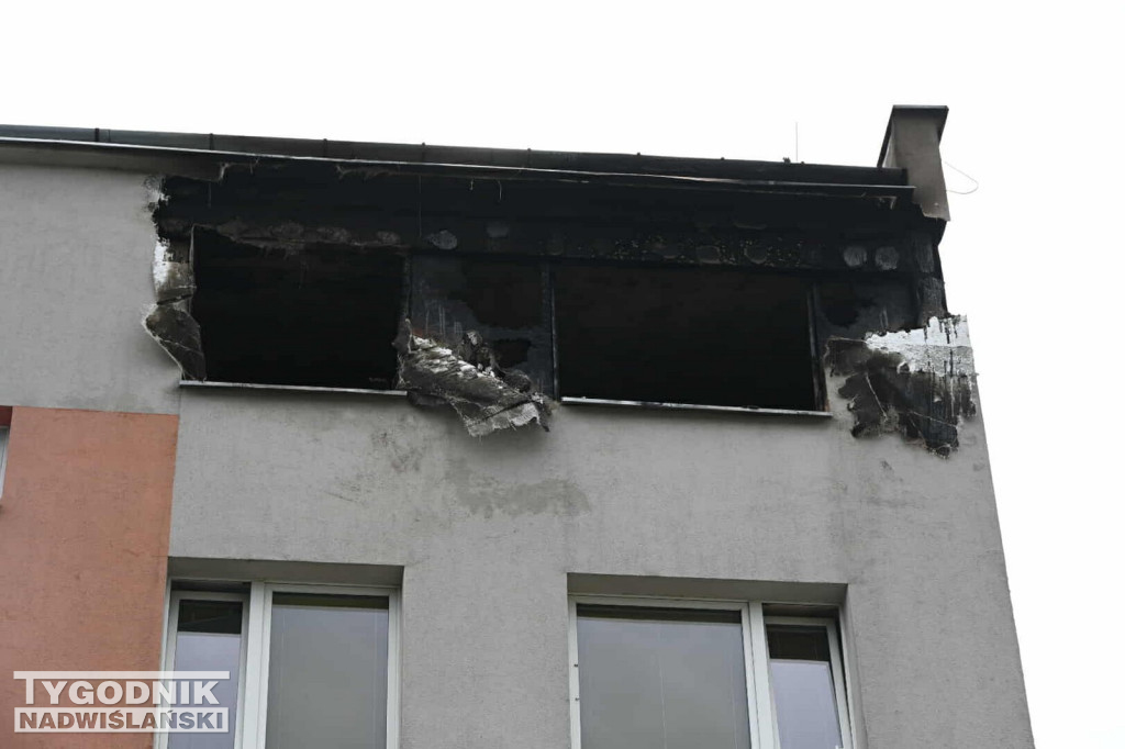 Pożar w bloku przy ul. Kossaka w Tarnobrzegu