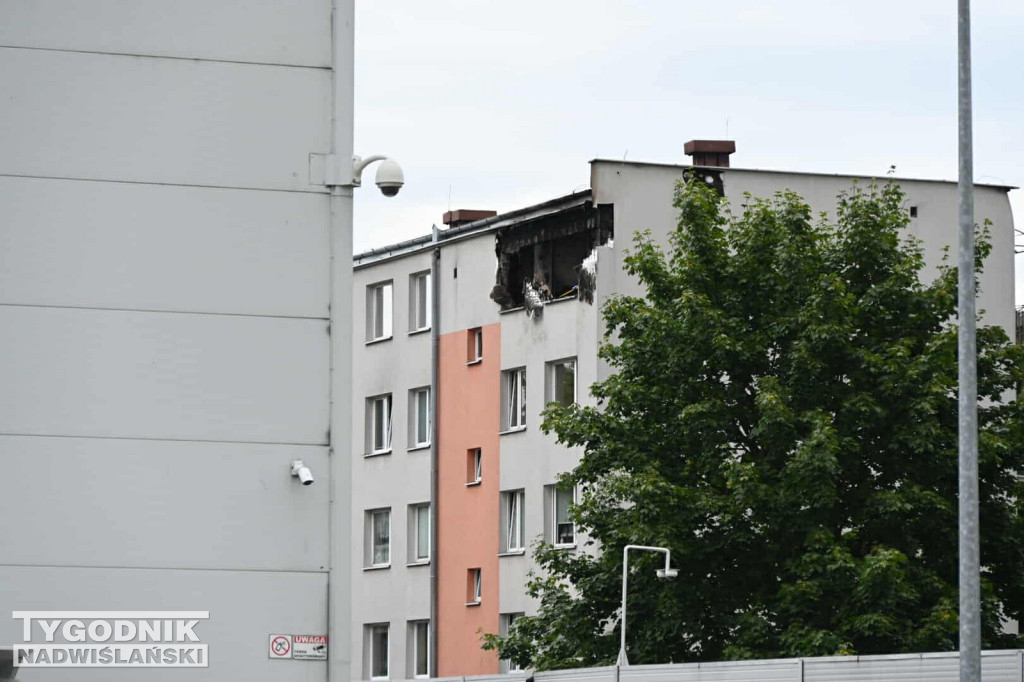 Pożar w bloku przy ul. Kossaka w Tarnobrzegu