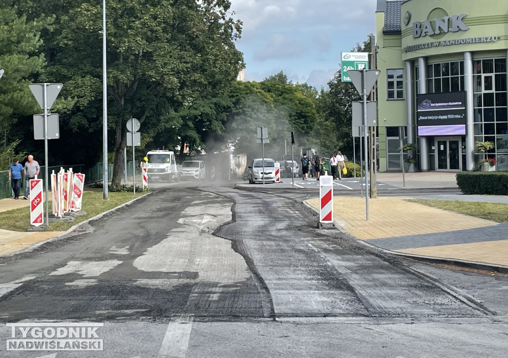 Prace poprawkowe na ul. Słowackiego