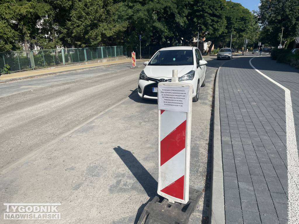 Prace poprawkowe na ul. Słowackiego