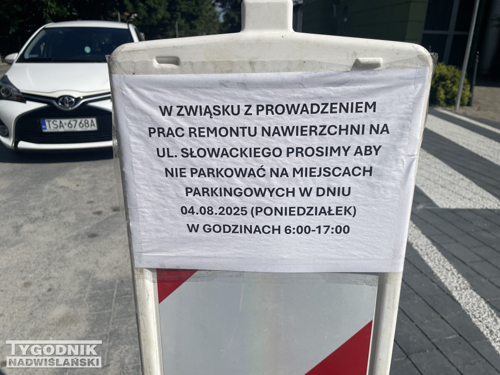 Prace poprawkowe na ul. Słowackiego