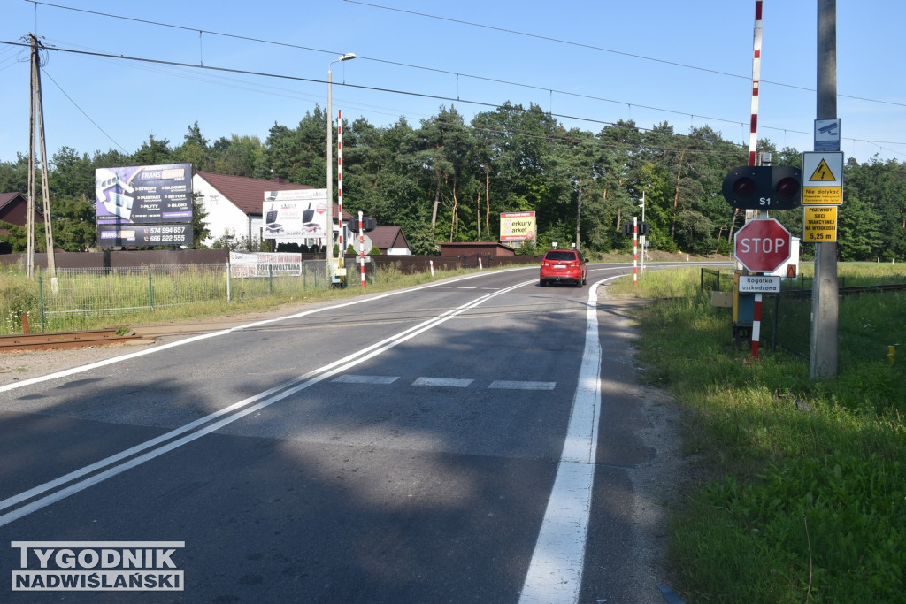 Znak Stop przejazd kolejowy Jadachy