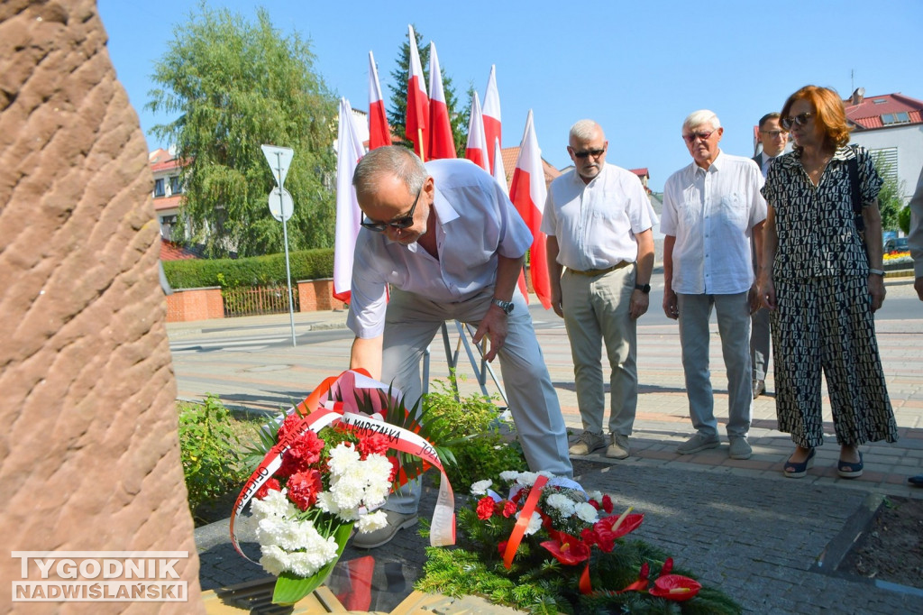 Uroczystość pod obeliskiem Józefa Piłsudskiego