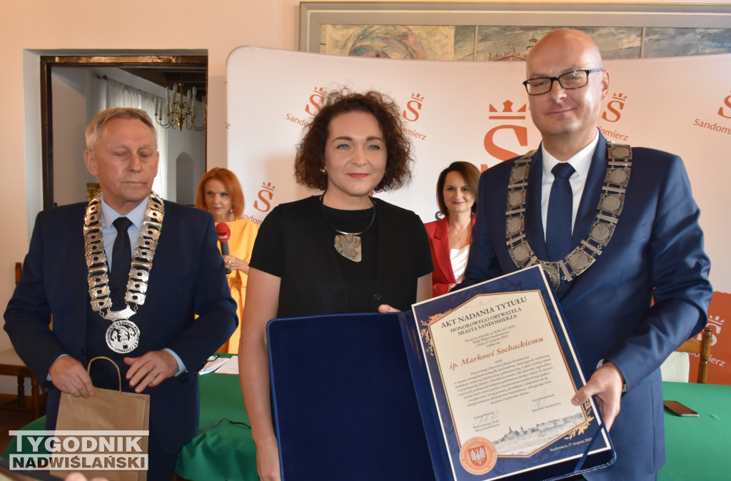 Nadanie M. Sochackiemu Honorowego Obywatelstwa