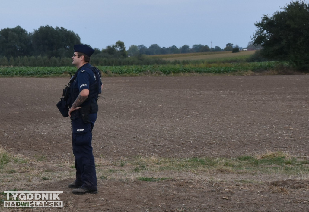 Dron spadł w Sobótce, gm. Ożarów