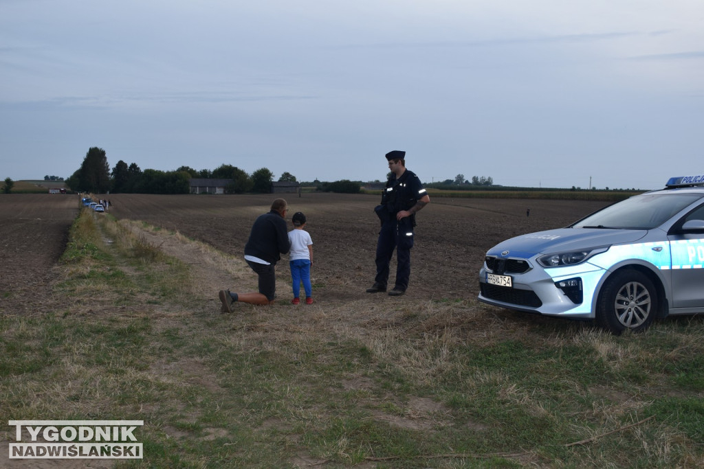 Dron spadł w Sobótce, gm. Ożarów