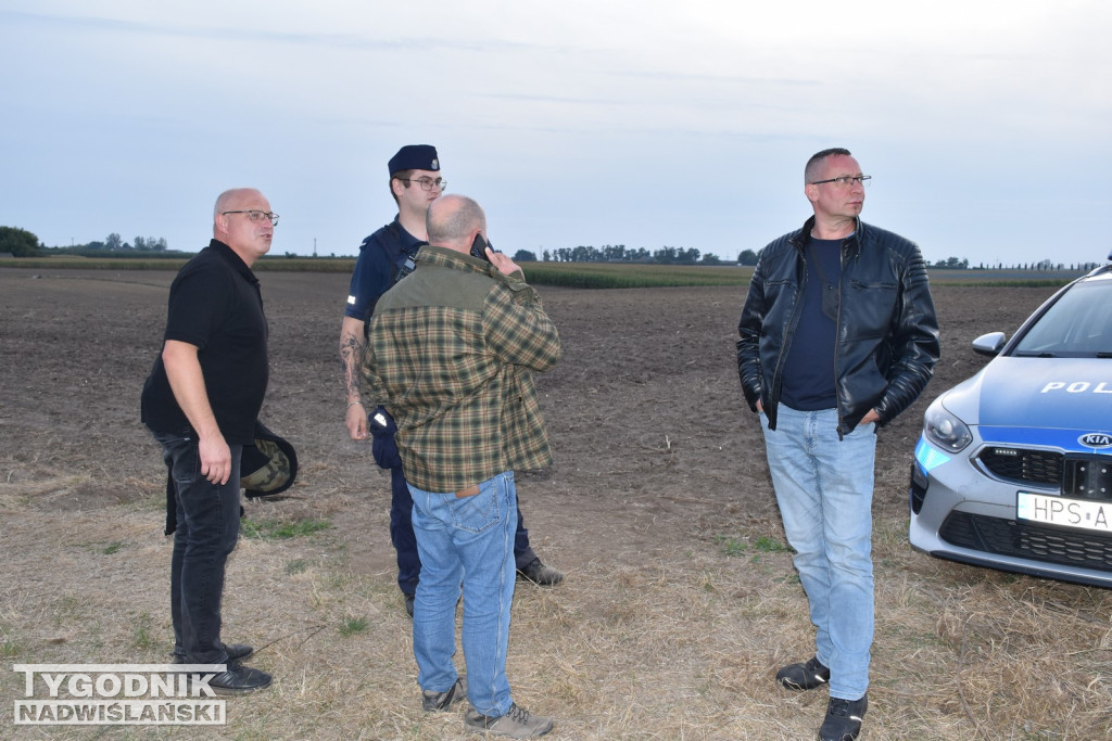 Dron spadł w Sobótce, gm. Ożarów