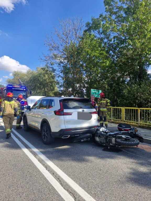 Wypadek w Piórkowie na DK74