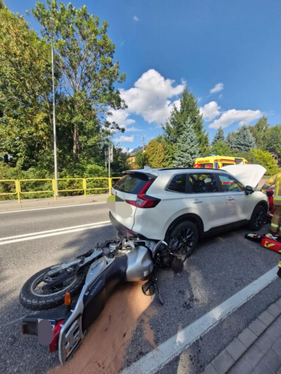 Wypadek w Piórkowie na DK74