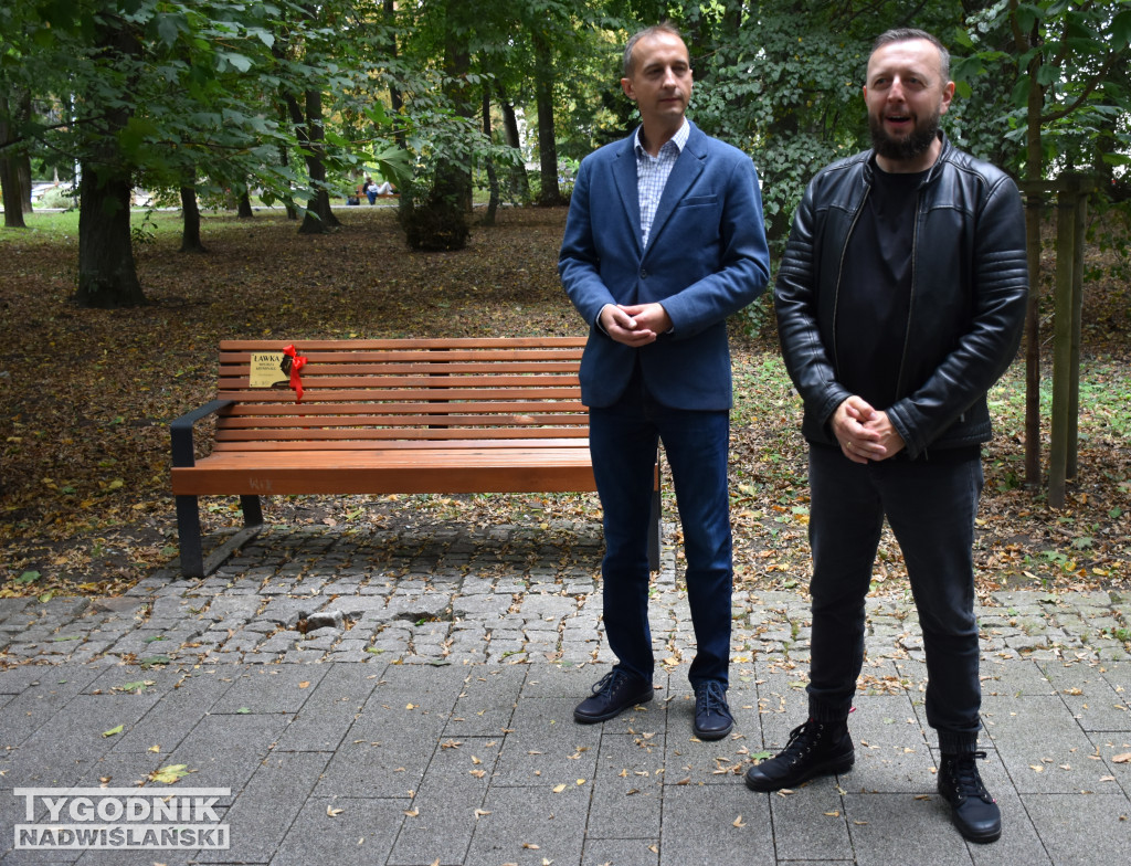 Ławki Mistrzów Kryminału w Sandomierzu
