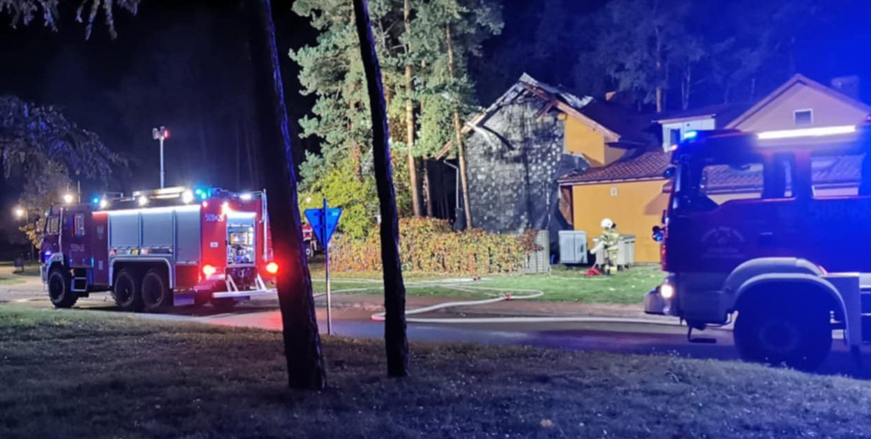 Pożar restauracji w Połańcu