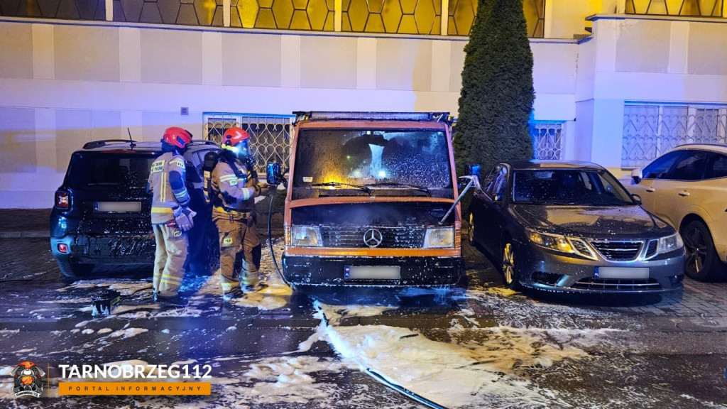 Pożar busa na Serbinowie