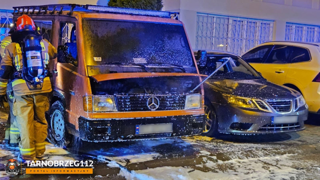 Pożar busa na Serbinowie
