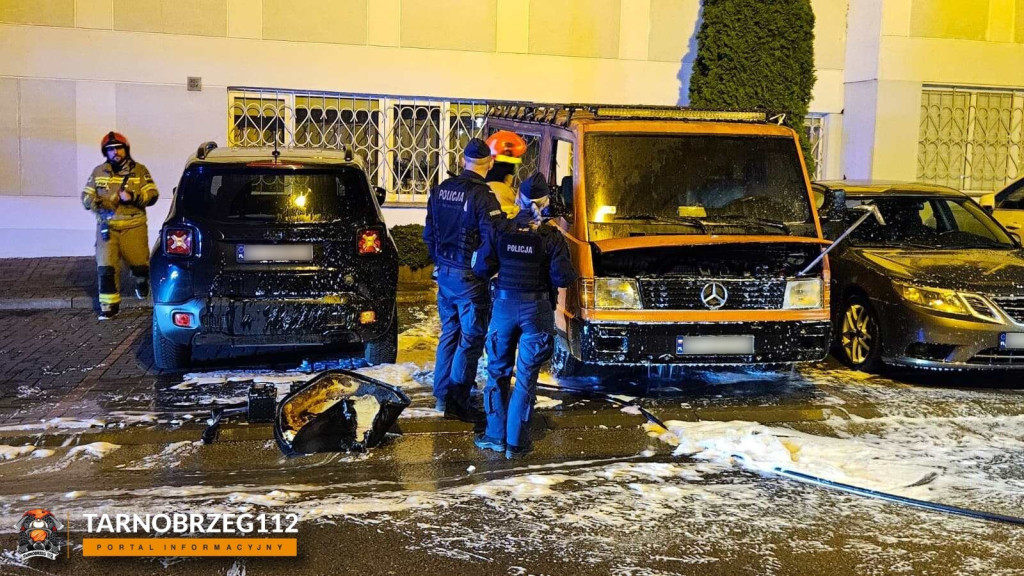Pożar busa na Serbinowie