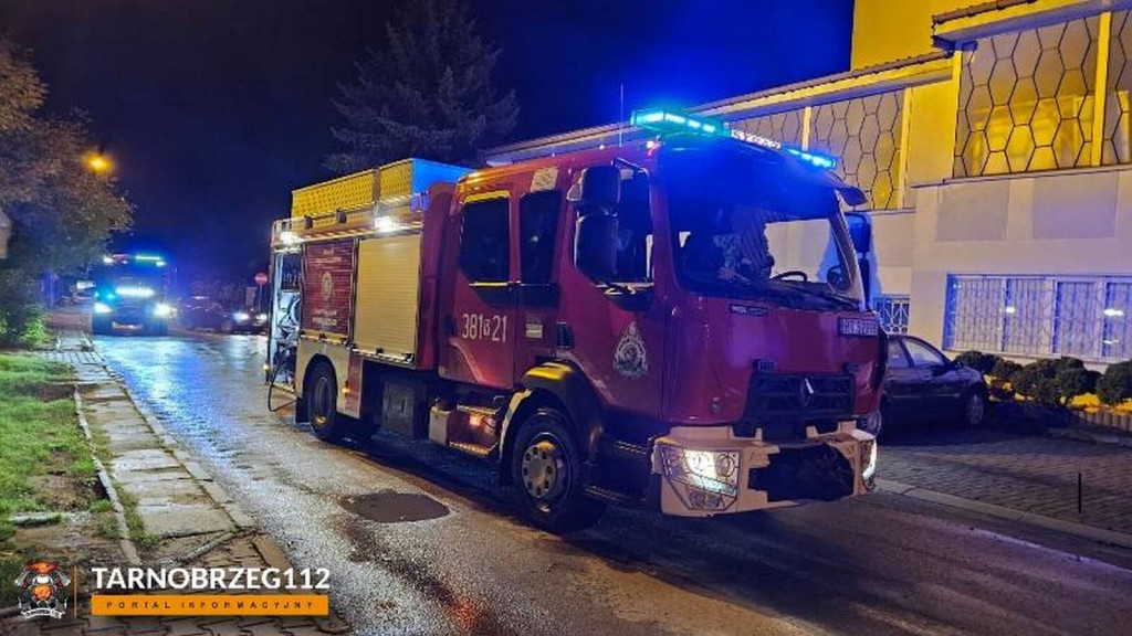 Pożar busa na Serbinowie