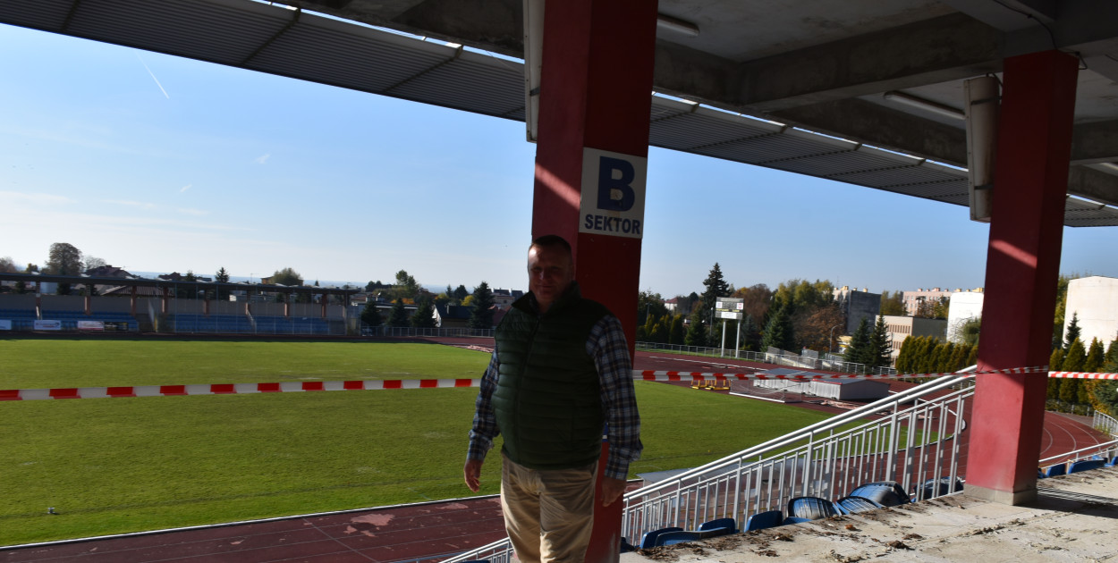 Remont stadionu w Sandomierzu