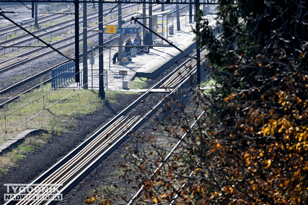 Materiały do remontu zgromadzone na stacji PKP w Tarnobrzegu