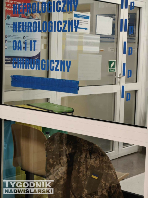 Żołnierze z Ukrainy w szpitalu w Stalowej Woli