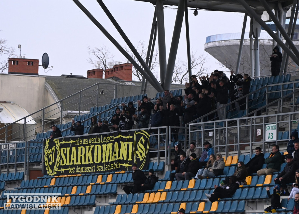 Kibice na meczu Siarka Tarnobrzeg - Sparta