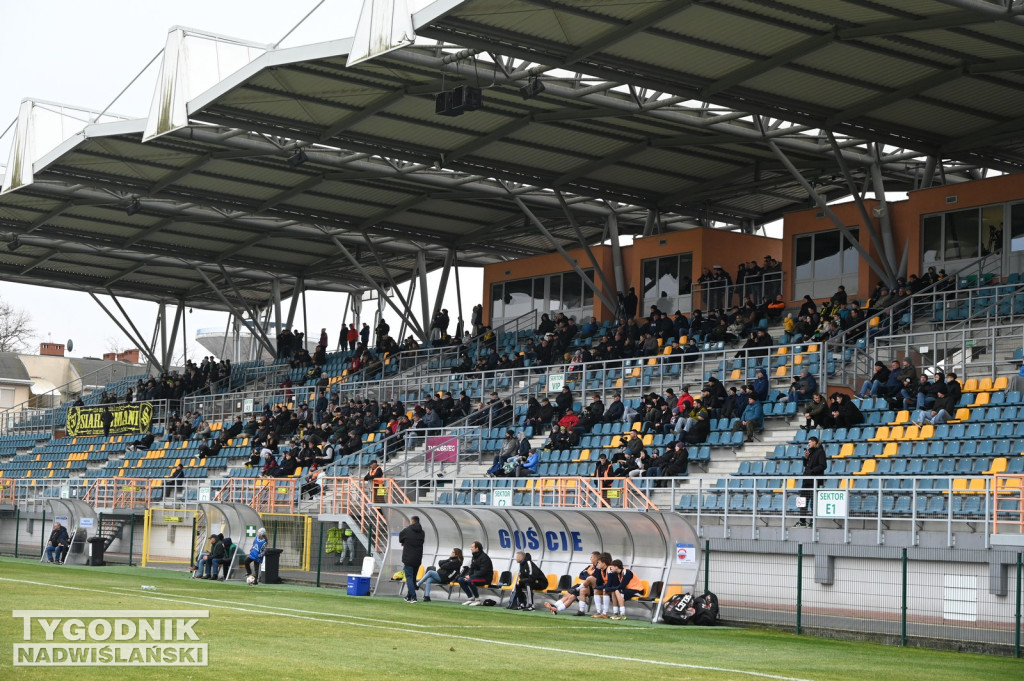 Kibice na meczu Siarka Tarnobrzeg - Sparta