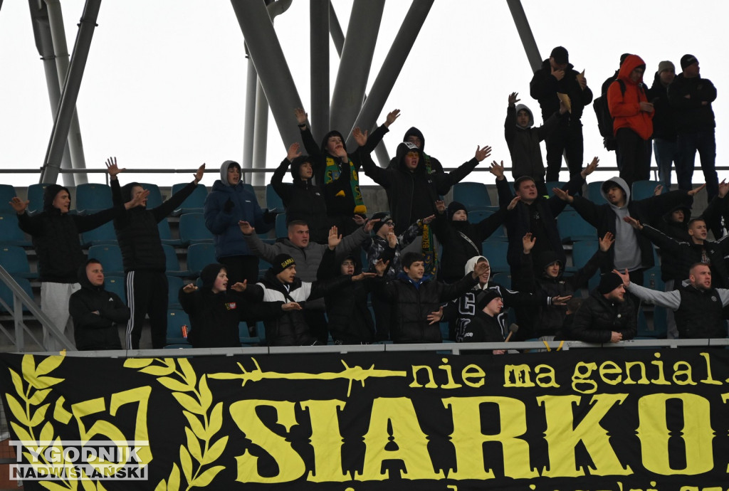 Kibice na meczu Siarka Tarnobrzeg - Sparta