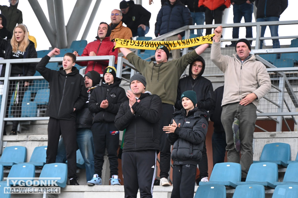 Kibice na meczu Siarka Tarnobrzeg - Sparta
