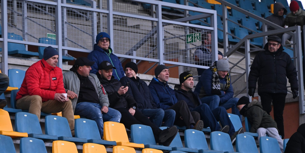 Kibice na meczu Siarka Tarnobrzeg - Sparta