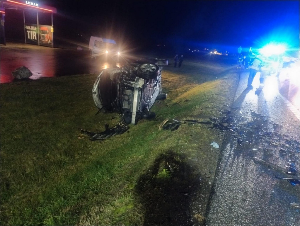 Wypadek na DK9 w Łoniowie