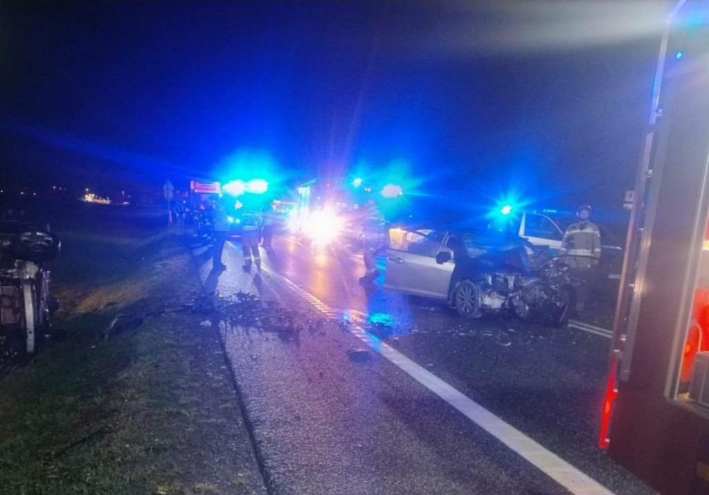 Wypadek na DK9 w Łoniowie