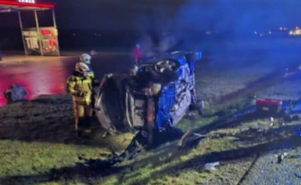 Wypadek na DK9 w Łoniowie