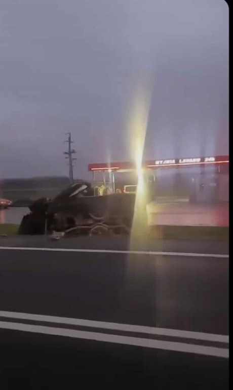 Wypadek na DK9 w Łoniowie