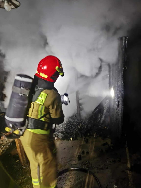 Pożar suszarni śliwek w pow. staszowskim