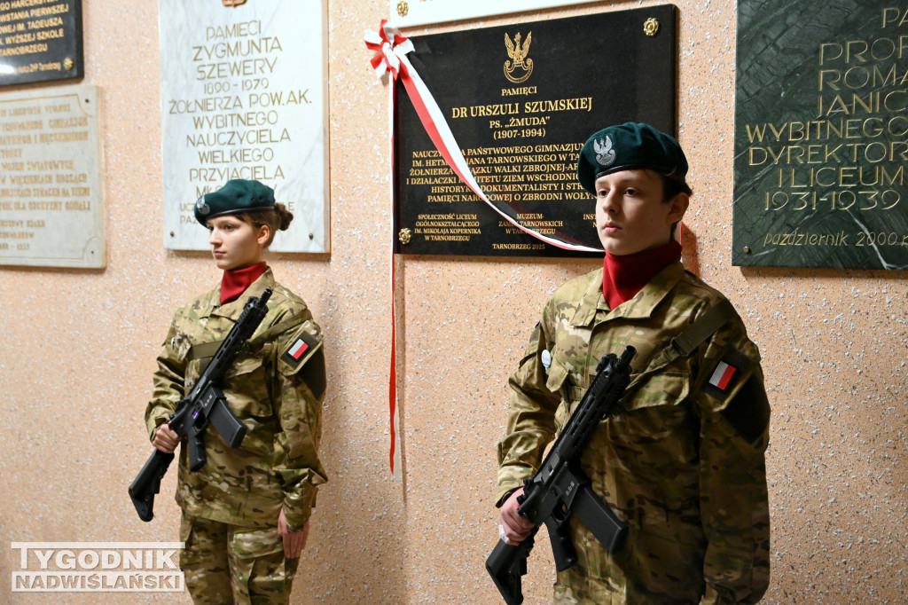 Odsłonięcie tablicy poświęconej Urszuli Szumskiej